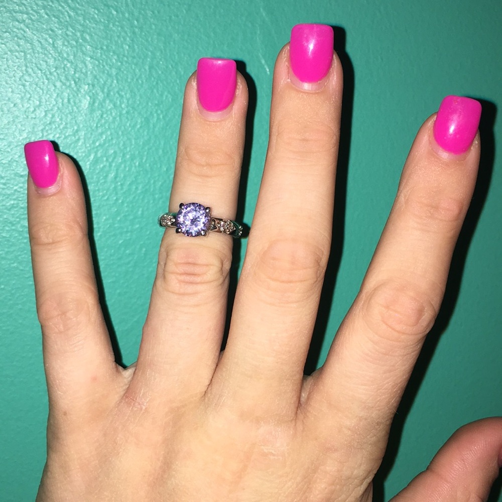 Purple stone ring